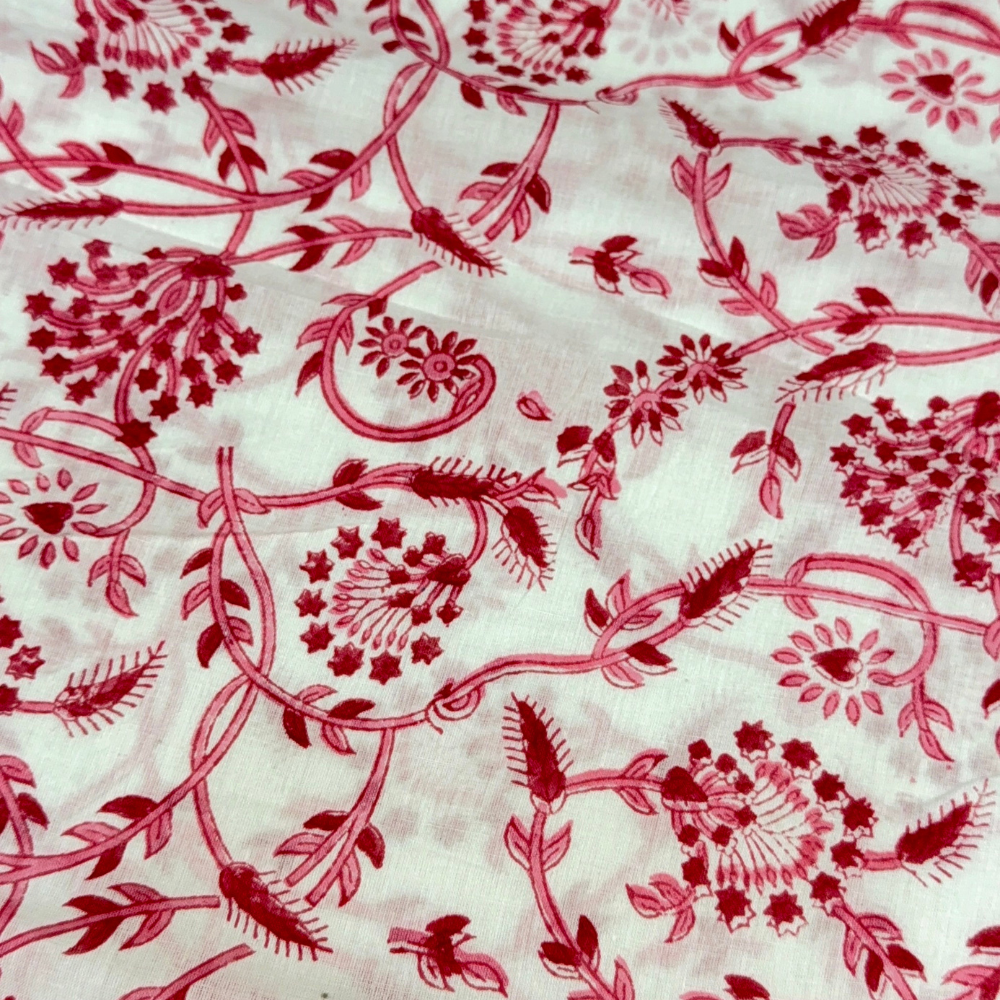 Hand Block Scarlet Vine