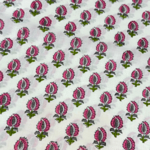 Hand Block Pink Blossom