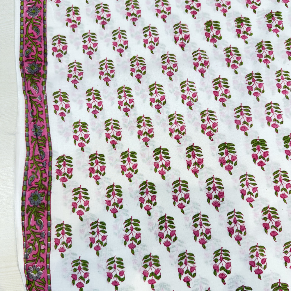 Hand Block Roseleaf Reverie