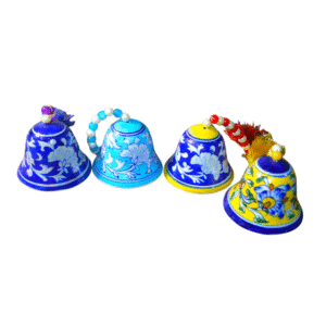 Blue Pottery Bells