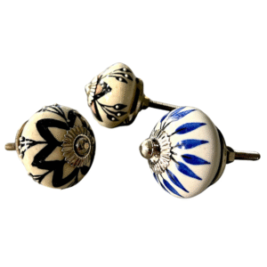 Blue Pottery Door knobs