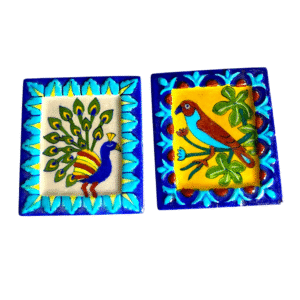 Blue Pottery Embossed tiles