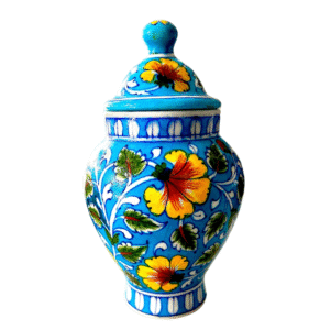 Blue Pottery Jar