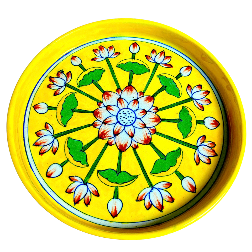 Blue Pottery Thali - Image 3
