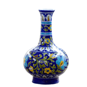 Blue Pottery Vase (8 Inch)