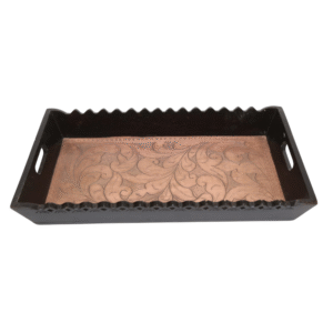 Copper Inlay Wooden Tray