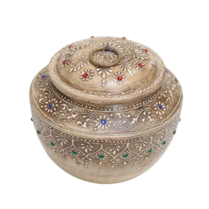 Floral with Stone Inlay Box