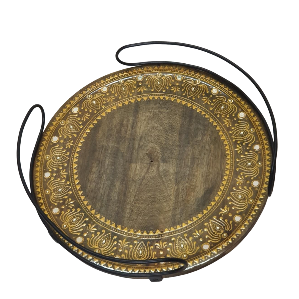 Gilded Tradition Wooden Tray