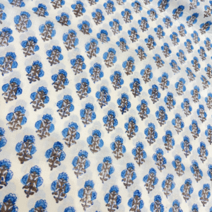 Hand Block Indigo Blossom