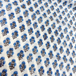 Hand Block Indigo Floral