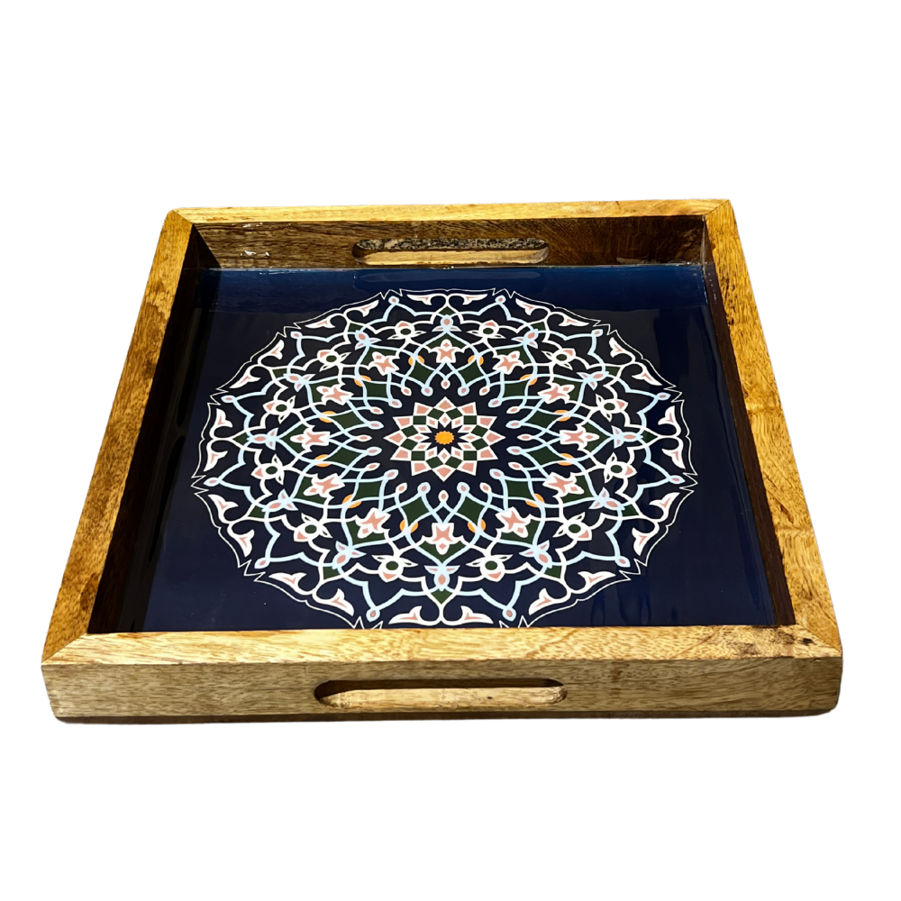 Midnight Mandala Tray