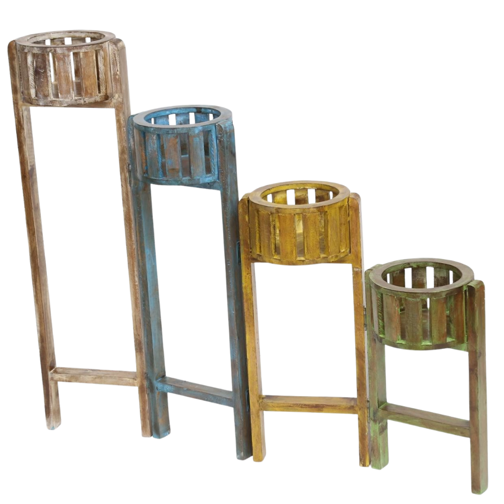 Rainbow Ladder Planter Stand - Image 2