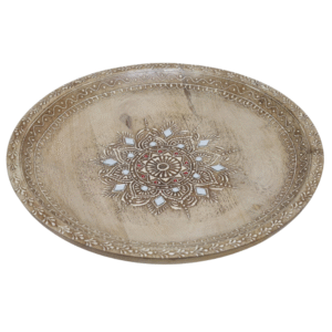 Round Mandala Wooden Tray