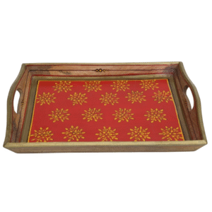 Royal Blossom Wooden Tray