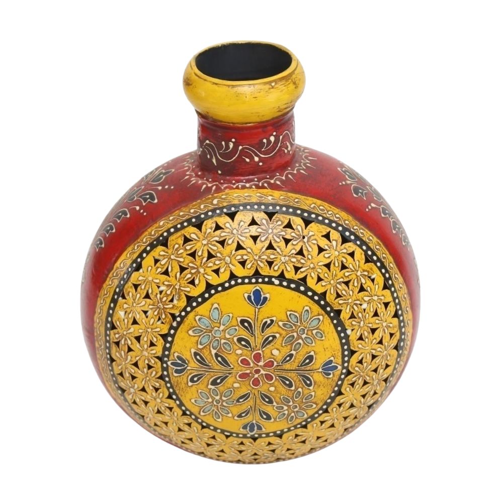 Royal Crimson Blossom Vase