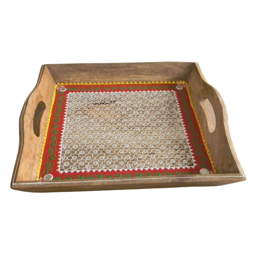 Royal Lattice Wooden Tray
