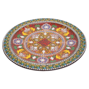 Royal Rangoli Wooden Tray
