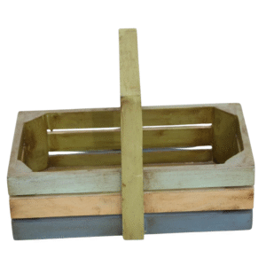 Rustic Charm Wooden Basket