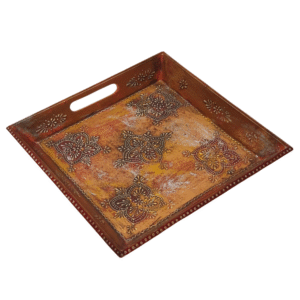 Vintage Floral Art Wooden  Tray