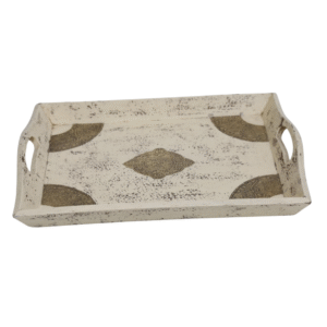 Vintage Gilded Grace Wooden Tray