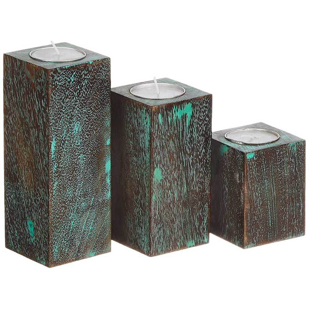Wooden Candle Holder - Image 2