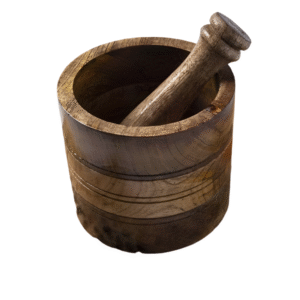 Wooden Mortar & Pestle