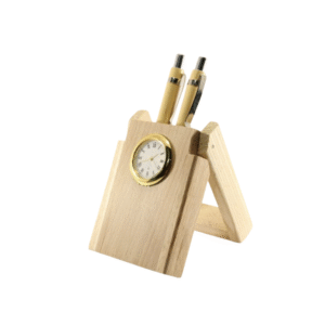 Pen Holder With Clock