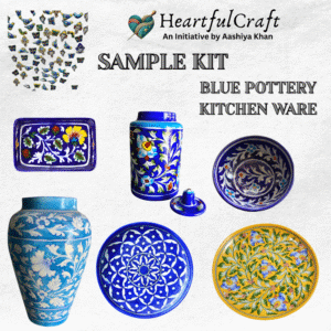 Blue Pottery Kitchenware Sample Kit